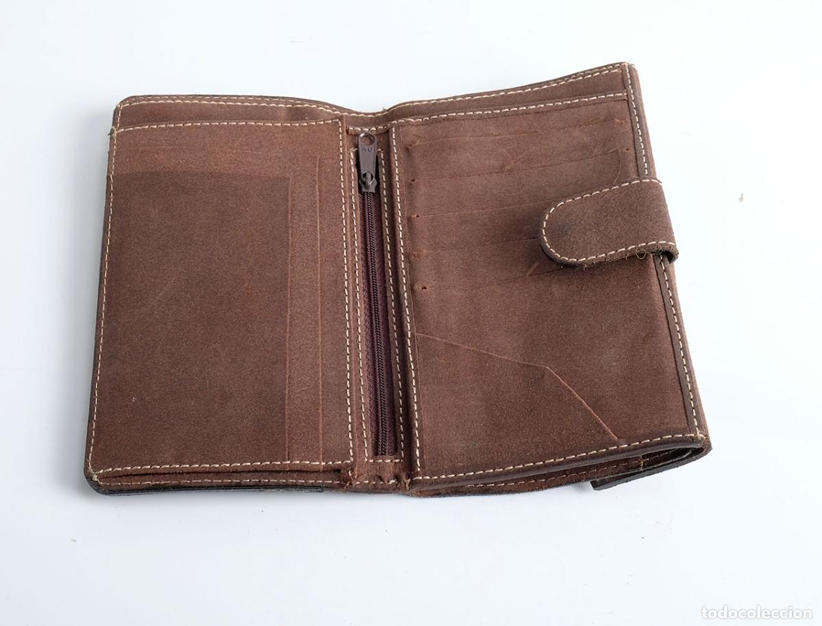 Vintage: Cartera, monedero de piel. NUEVO - Foto 2