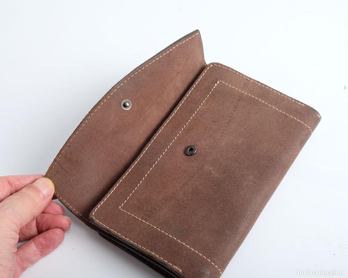 Vintage: Cartera, monedero de piel. NUEVO - Foto 3