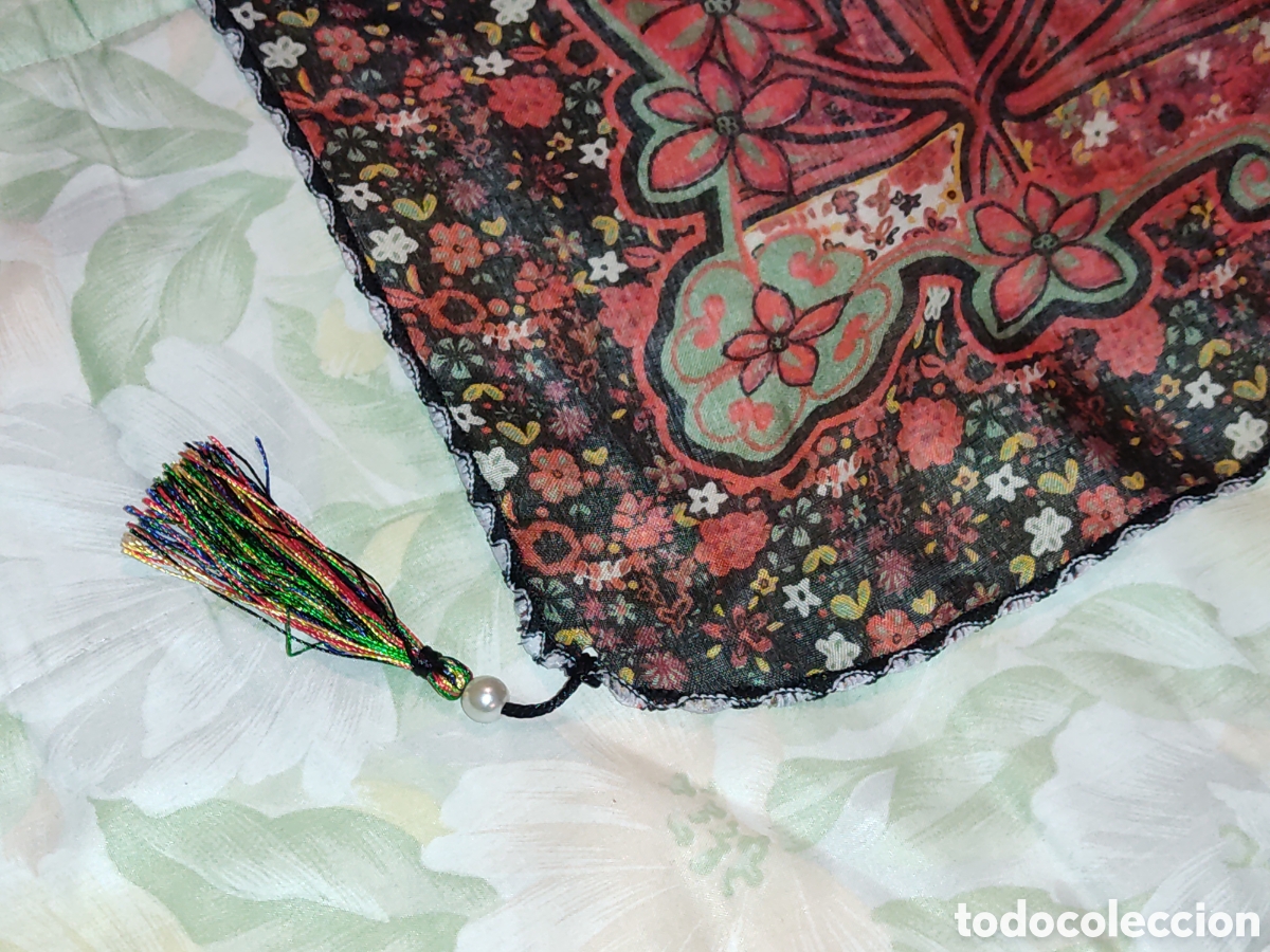 Vintage: Pa&ntilde;uelo de seda. - Foto 4