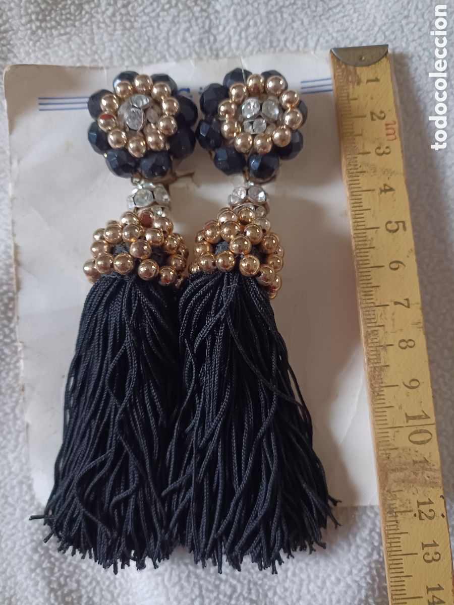 Vintage: Pendientes de gran fiesta - Foto 1