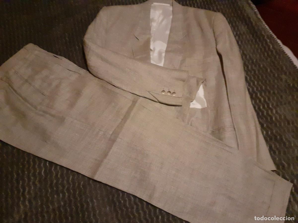 Vintage: Traje de lino EJJM talla 44 - Foto 1