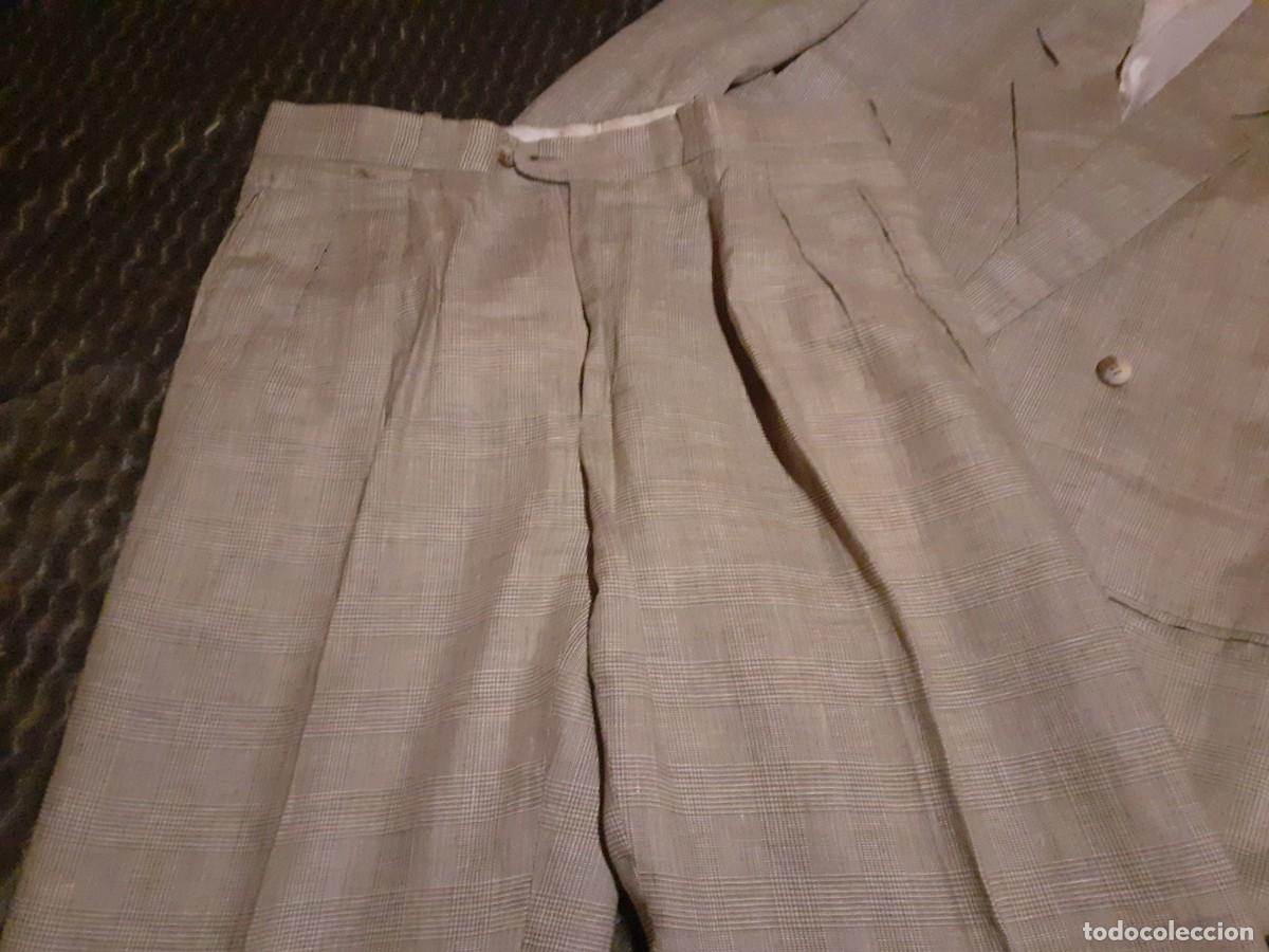 Vintage: Traje de lino EJJM talla 44 - Foto 4