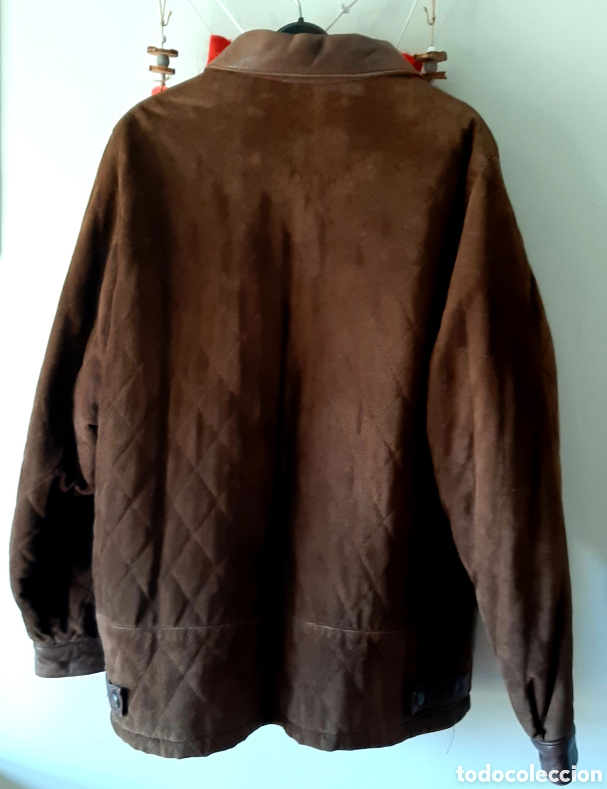 Vintage: Chaquet&oacute;n ante/piel - Foto 1