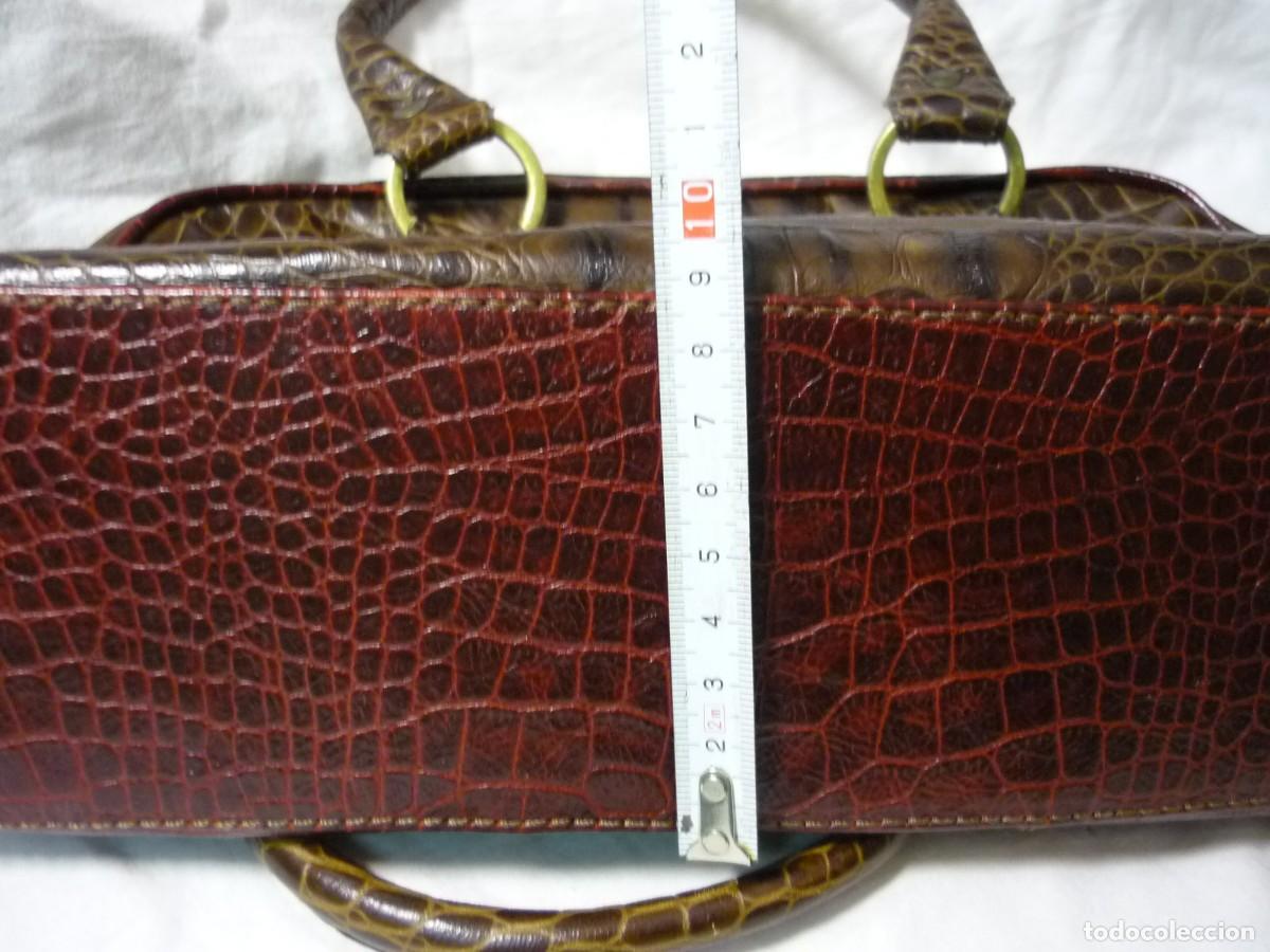 Vintage: Bolso de piel de cocodrilo Swains - Foto 12