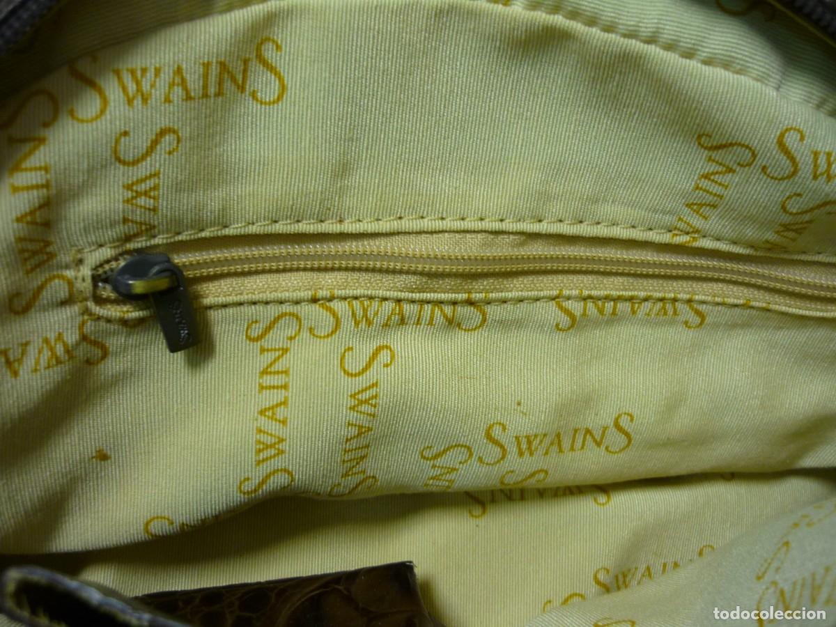 Vintage: Bolso de piel de cocodrilo Swains - Foto 14