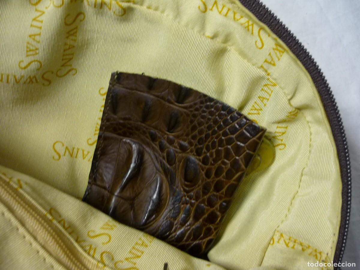 Vintage: Bolso de piel de cocodrilo Swains - Foto 15