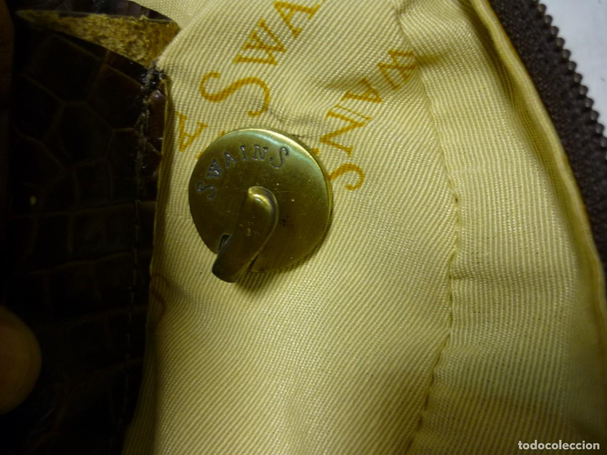 Vintage: Bolso de piel de cocodrilo Swains - Foto 16