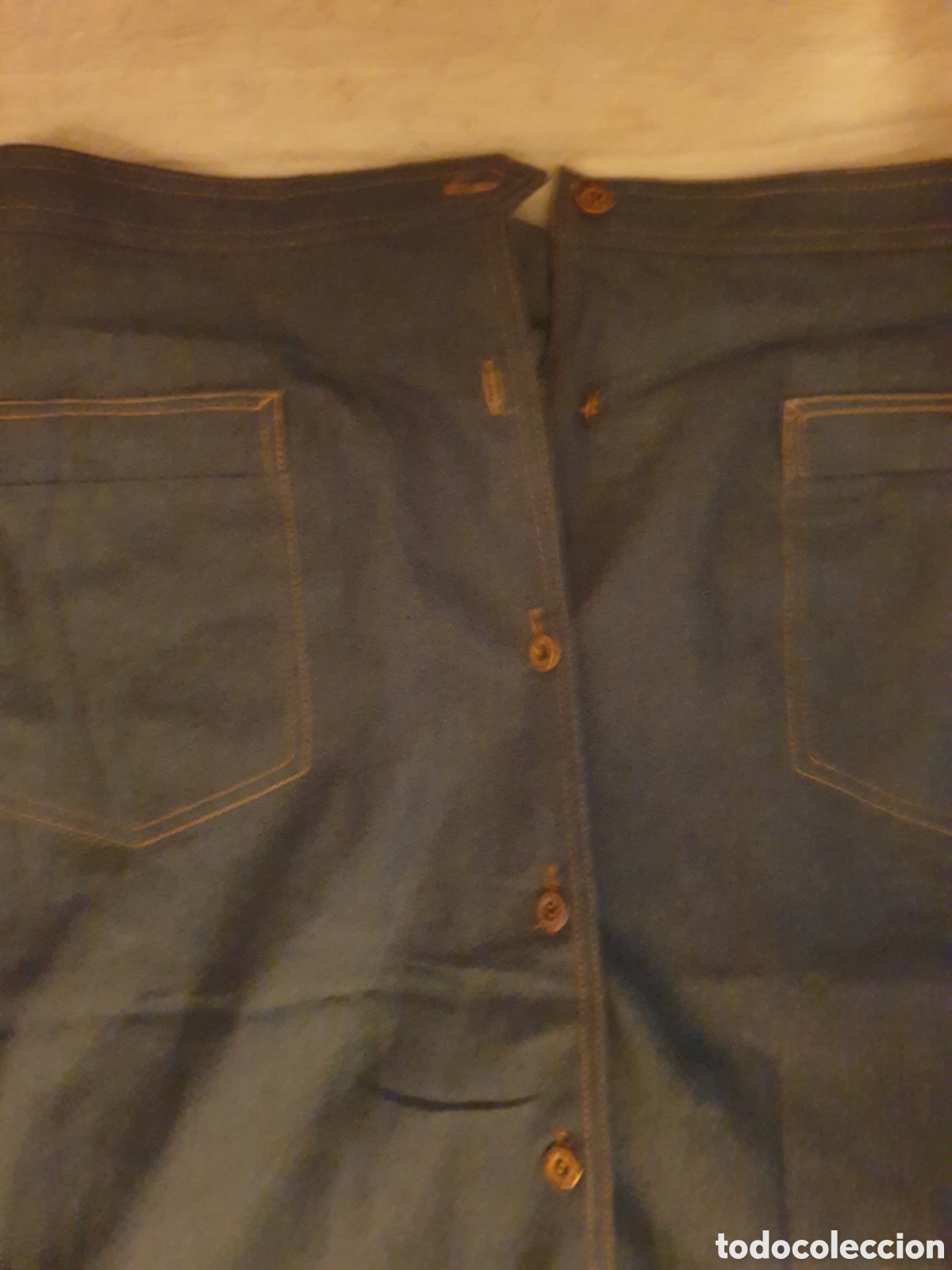 Vintage: Falda azul. Talla 50. - Foto 2