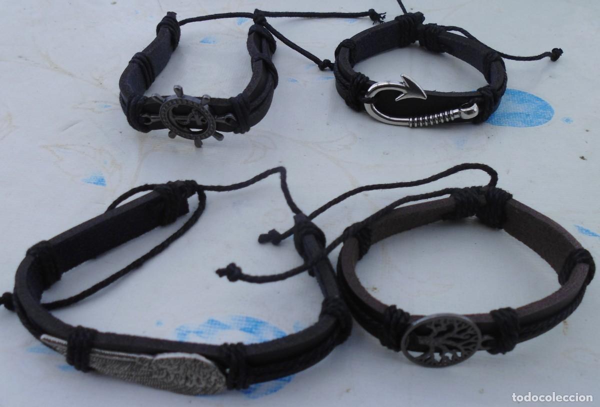 Vintage: Pulseras de cuero nuevas - Foto 1