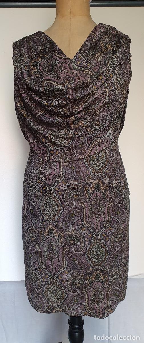 Vintage: Vestido tela cacharell - Foto 1