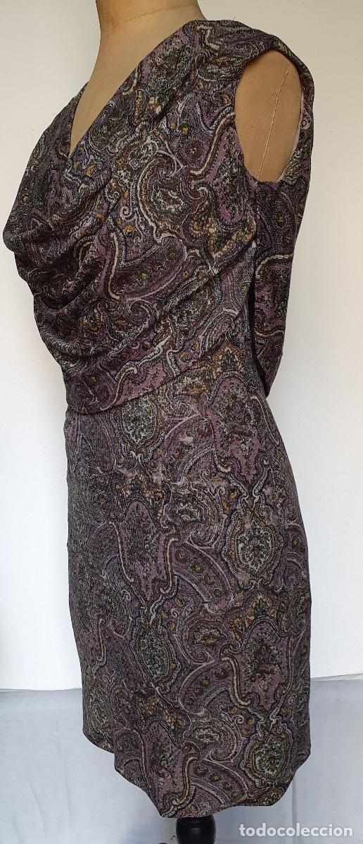 Vintage: Vestido tela cacharell - Foto 2
