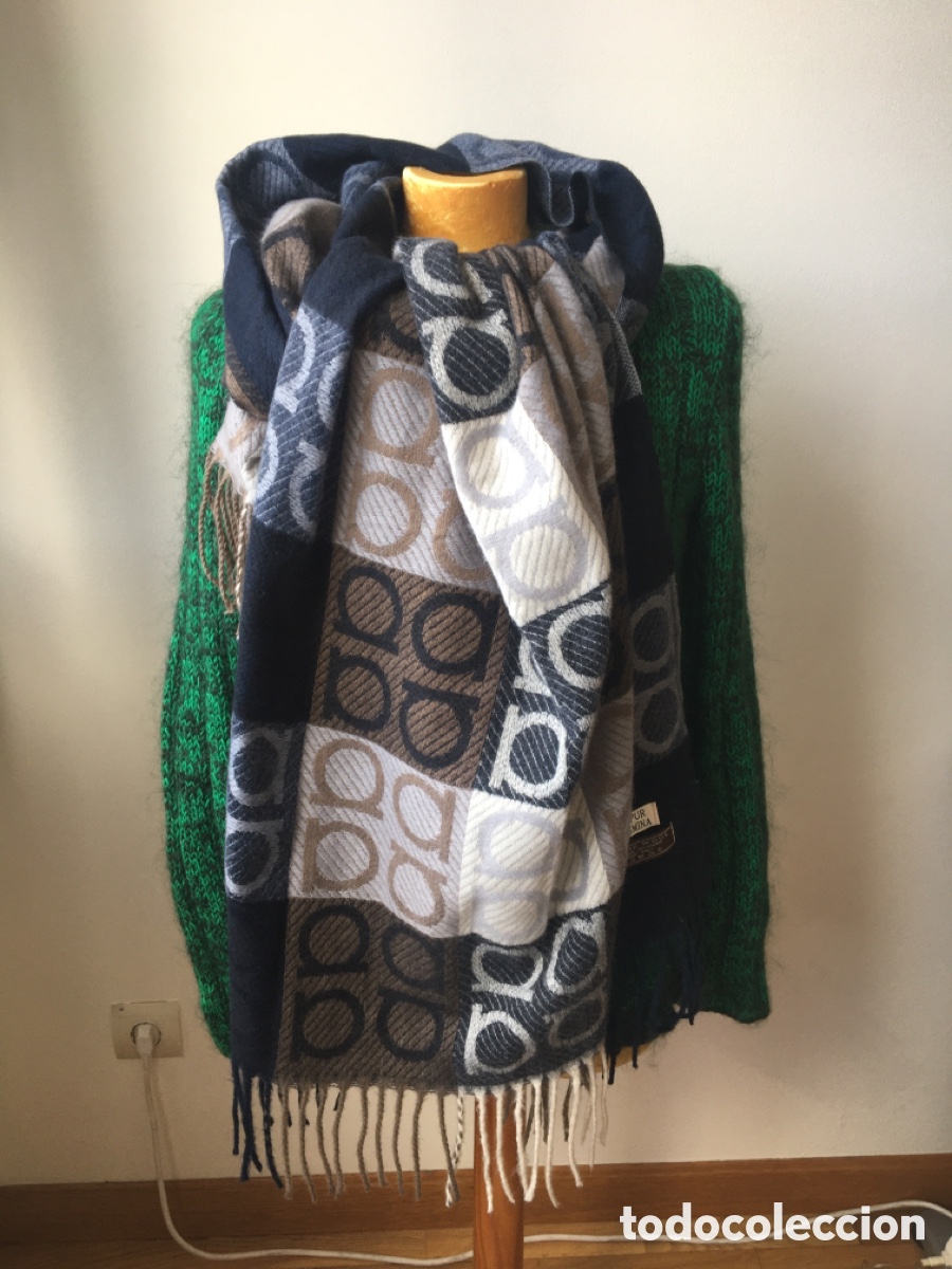 Vintage: fular de Virgin Wool moda Italy - Foto 3