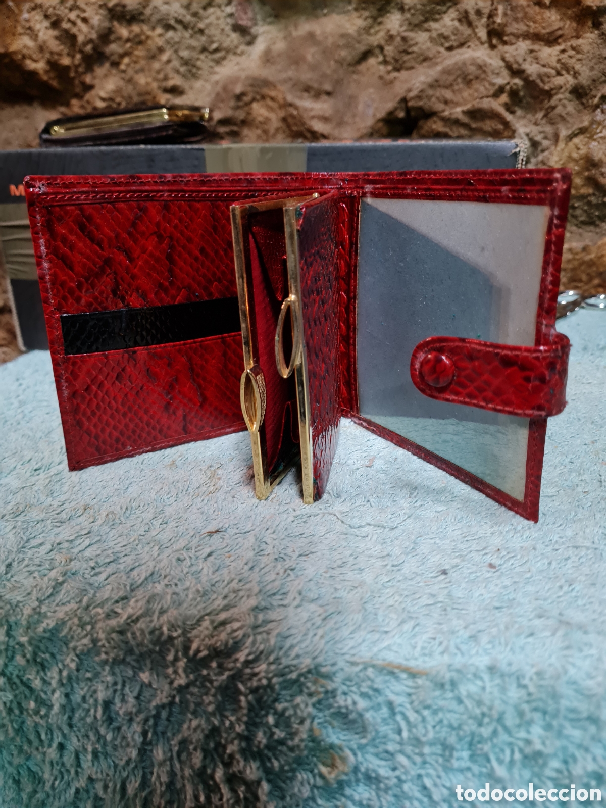 Vintage: Monedero de piel de serpiente vintage - Foto 3