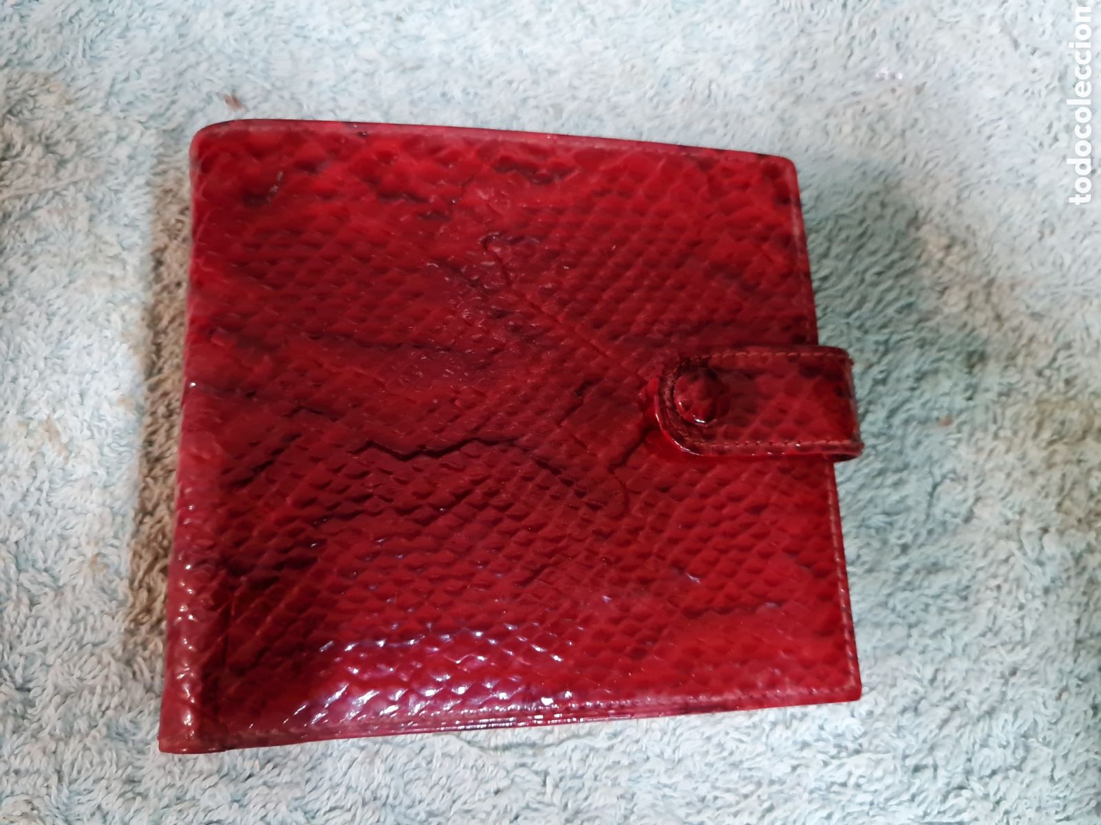 Vintage: Monedero de piel de serpiente vintage - Foto 1