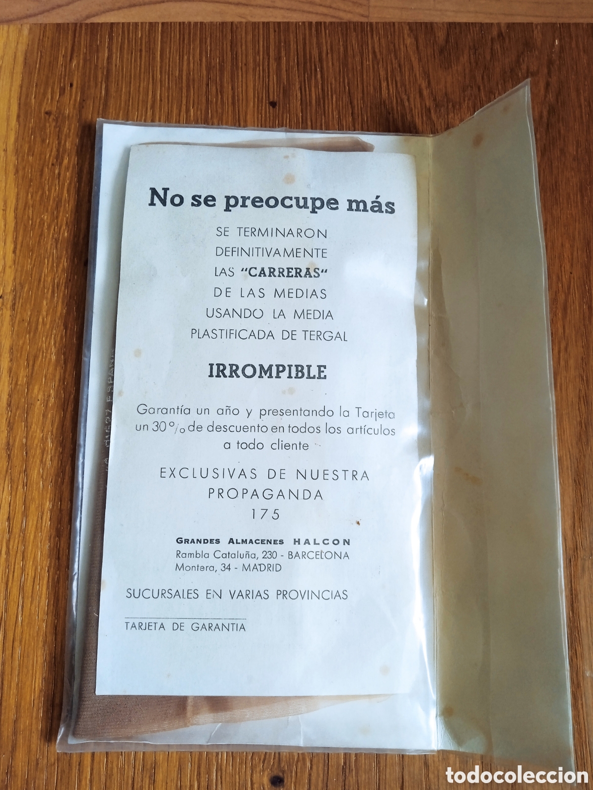 Vintage: Antiguas medias de tergal, trasparentes. - Foto 3