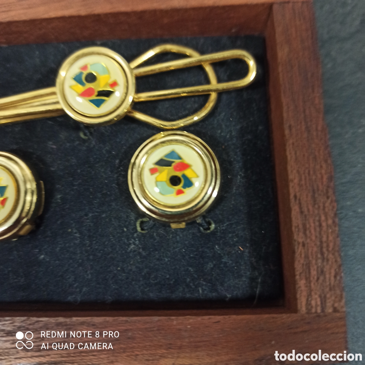 Vintage: Aguja combata y cubrebotones - Foto 3