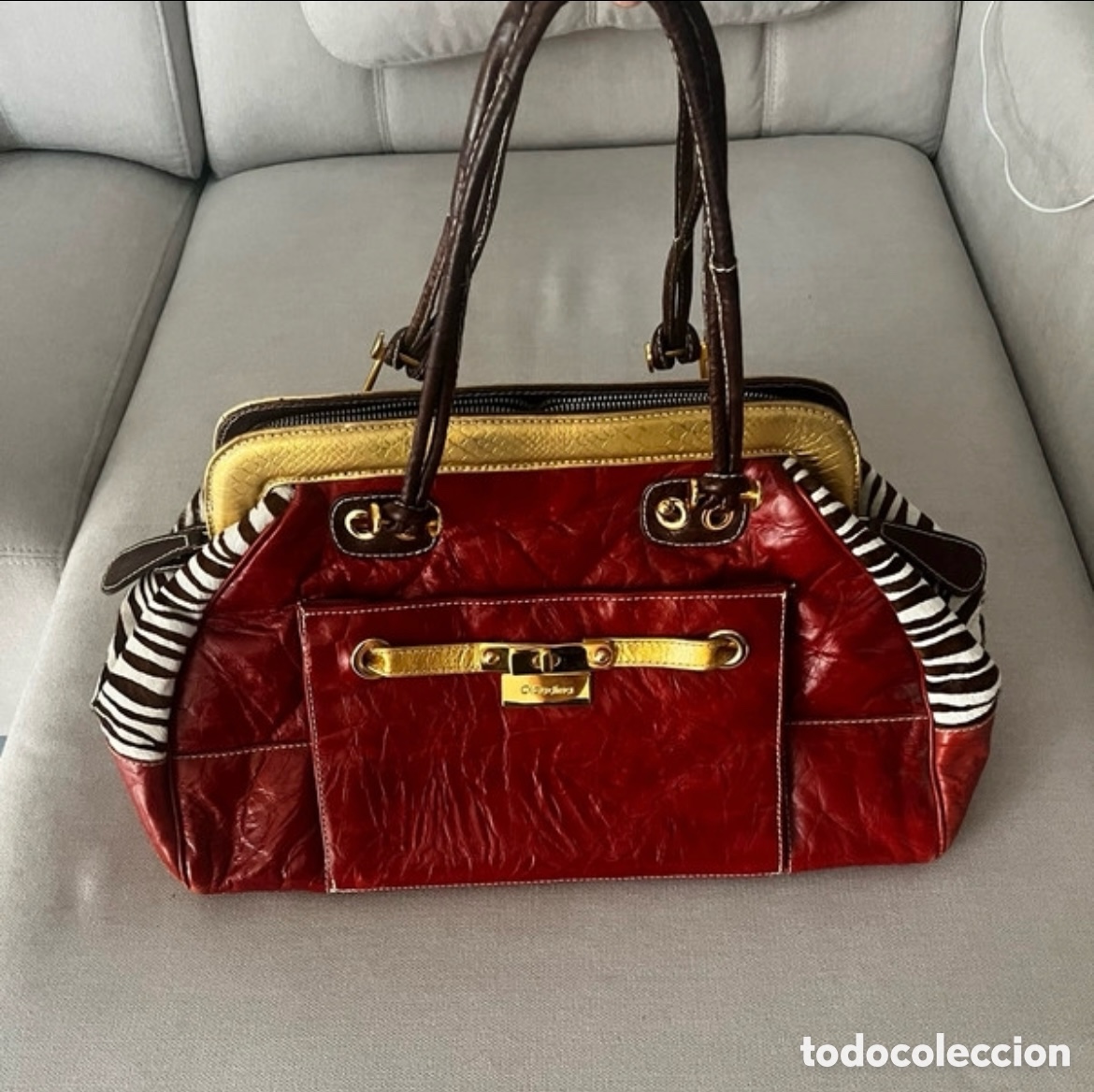 Vintage: Gran bolso Claudina a&ntilde;o 1990 - Foto 1