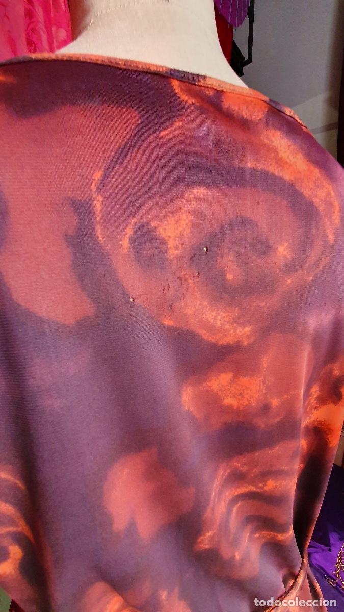 Vintage: Vestido tela elastica burdeos - Foto 4