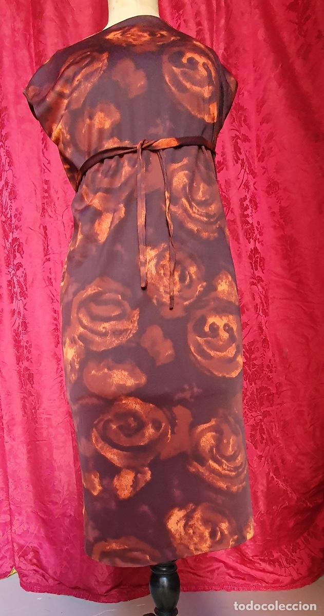 Vintage: Vestido tela elastica burdeos - Foto 6