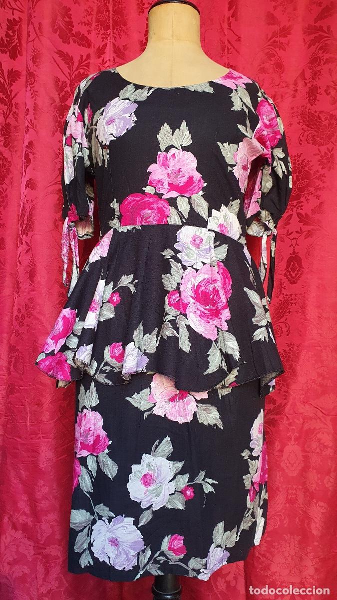 Vintage: Vestido estampado con volante - Foto 1
