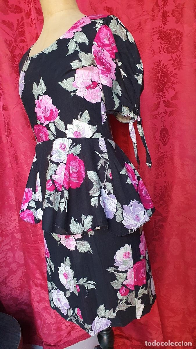 Vintage: Vestido estampado con volante - Foto 2