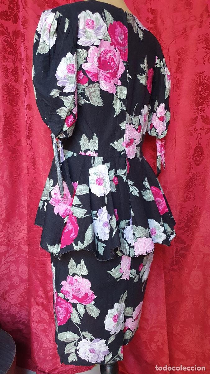 Vintage: Vestido estampado con volante - Foto 3
