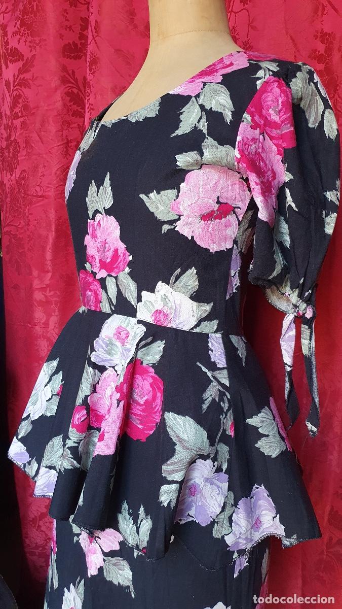 Vintage: Vestido estampado con volante - Foto 7