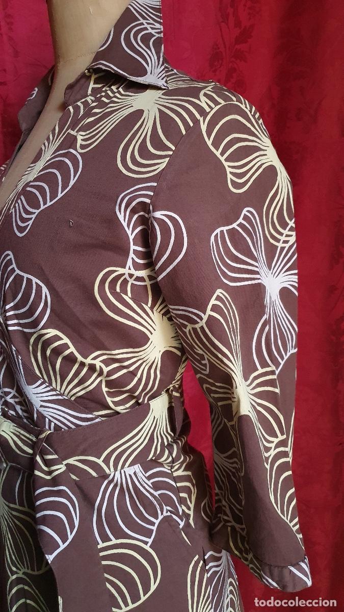 Vintage: Vestido flores geom&eacute;tricas - Foto 2
