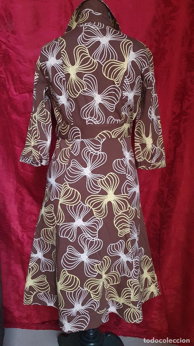 Vintage: Vestido flores geom&eacute;tricas - Foto 3