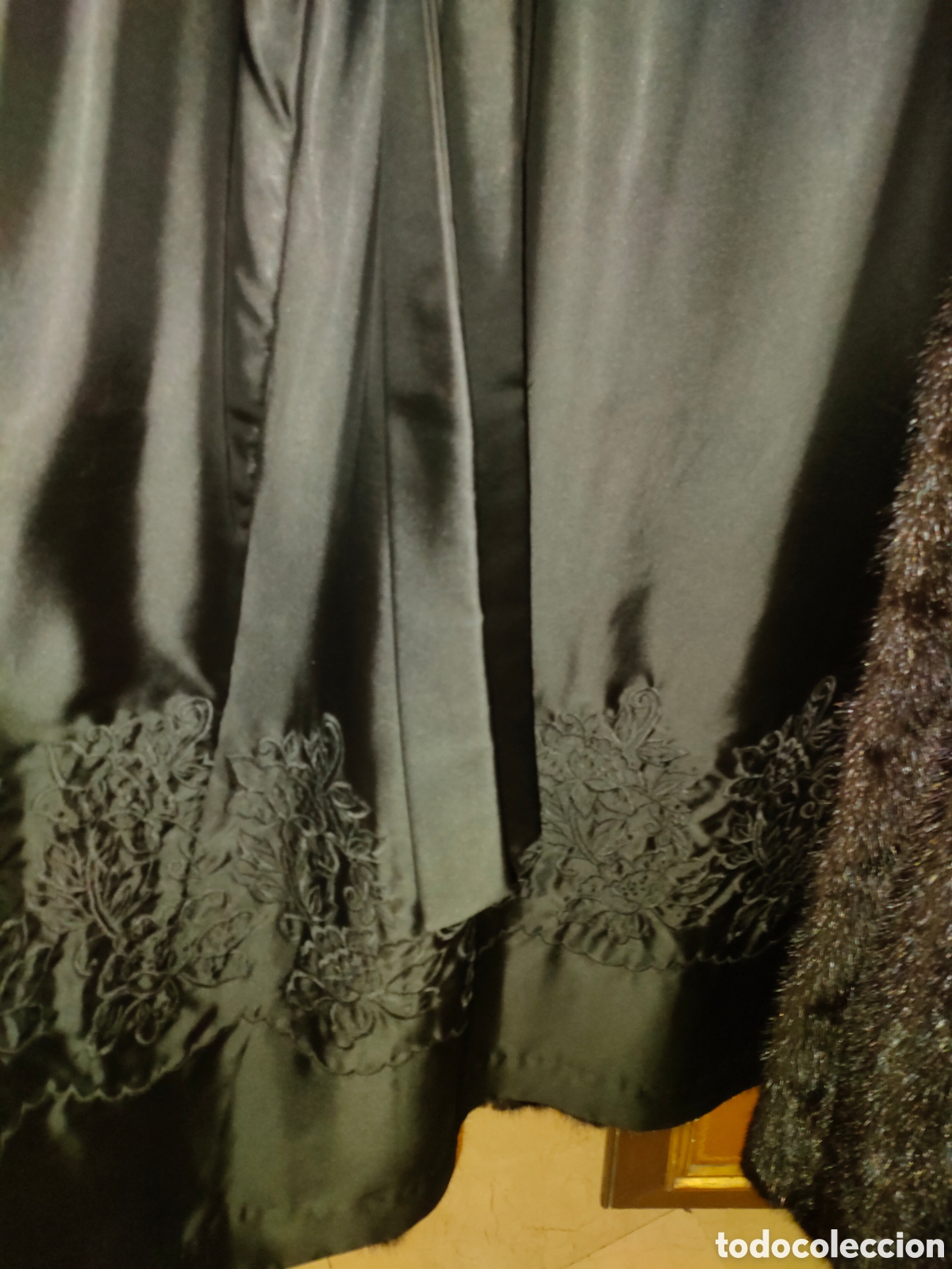 Vintage: Abrigo largo de vis&oacute;n negro - Foto 5