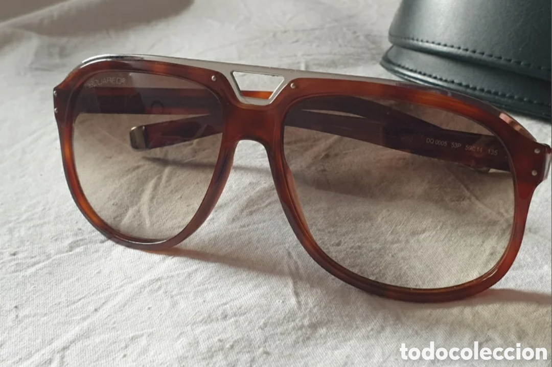 Vintage: Gafas de sol Dsquared2. Acetato marr&oacute;n. - Foto 2