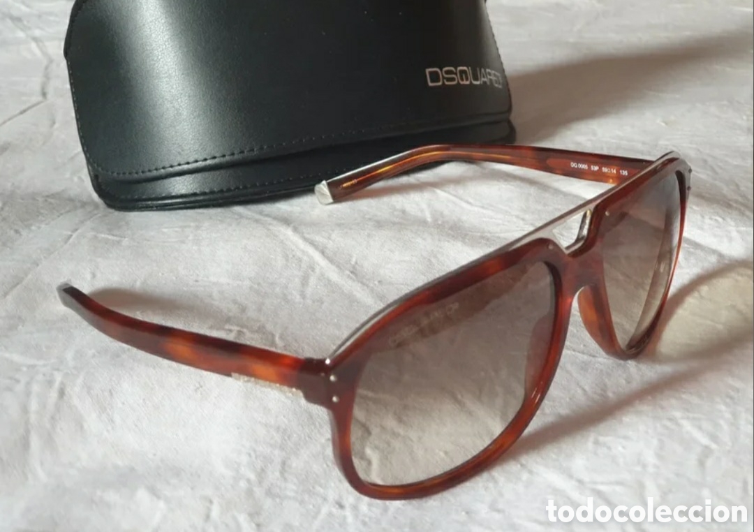 Vintage: Gafas de sol Dsquared2. Acetato marr&oacute;n. - Foto 3