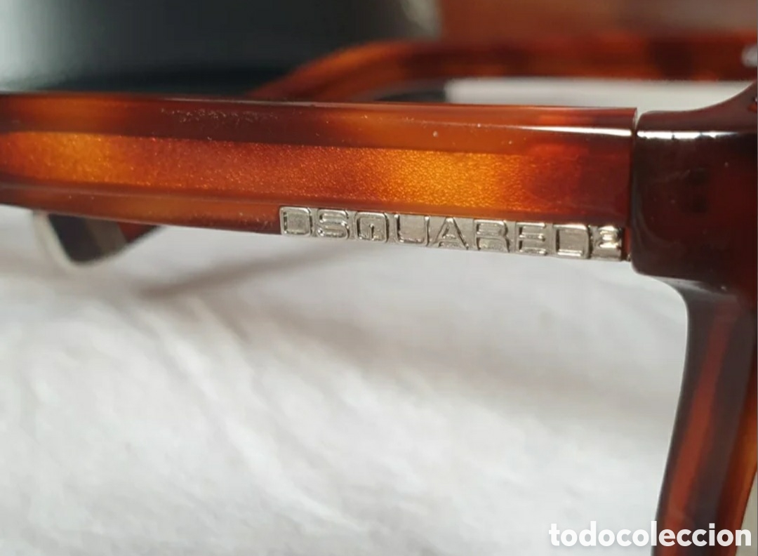 Vintage: Gafas de sol Dsquared2. Acetato marr&oacute;n. - Foto 5