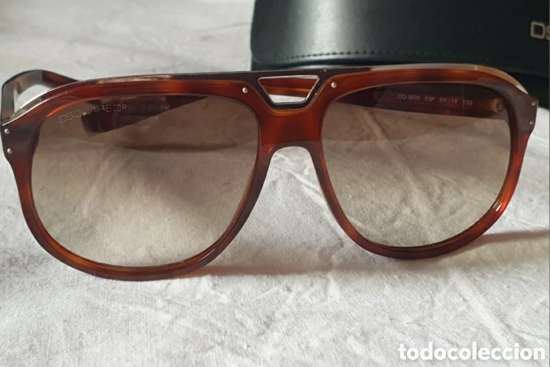 Vintage: Gafas de sol Dsquared2. Acetato marr&oacute;n. - Foto 8