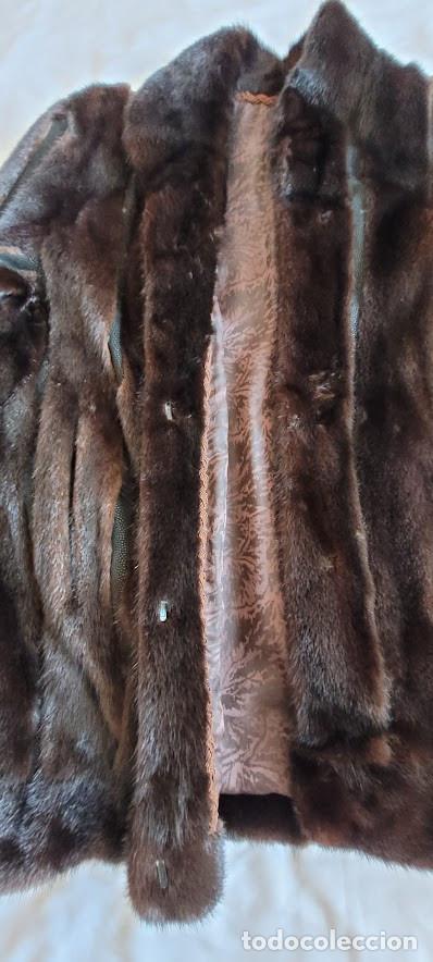 Vintage: Chaquet&oacute;n abrigo de vis&oacute;n natural - Foto 3