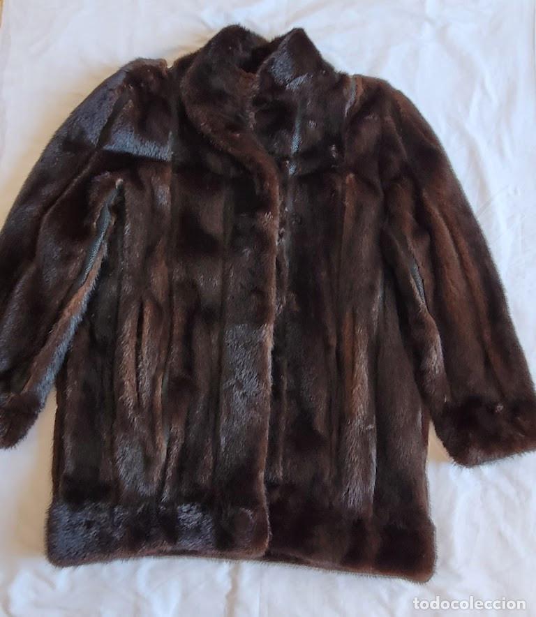 Vintage: Chaquet&oacute;n abrigo de vis&oacute;n natural - Foto 4