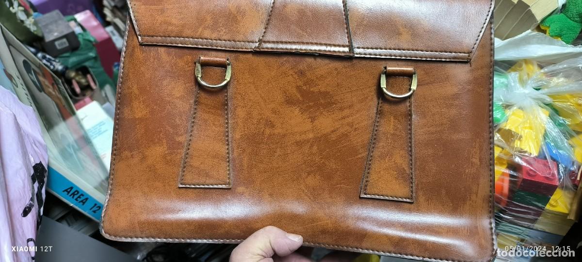 Vintage: ANTIGUO BOLSO DE CUERO - Foto 2