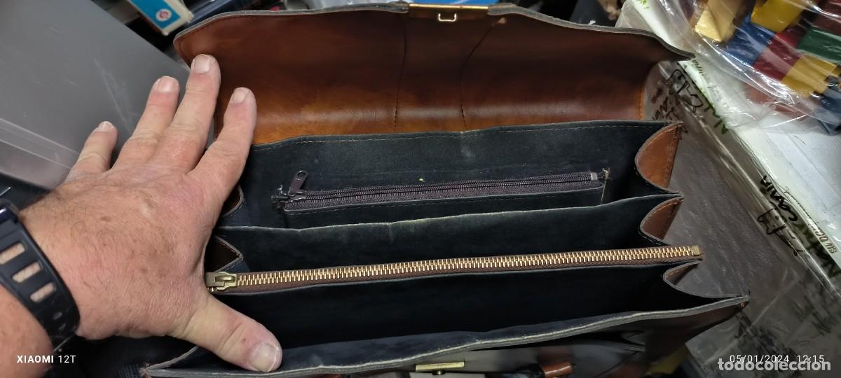 Vintage: ANTIGUO BOLSO DE CUERO - Foto 3