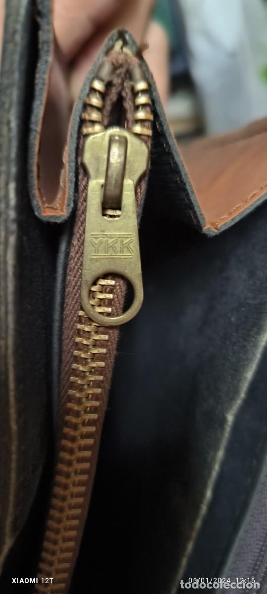 Vintage: ANTIGUO BOLSO DE CUERO - Foto 4