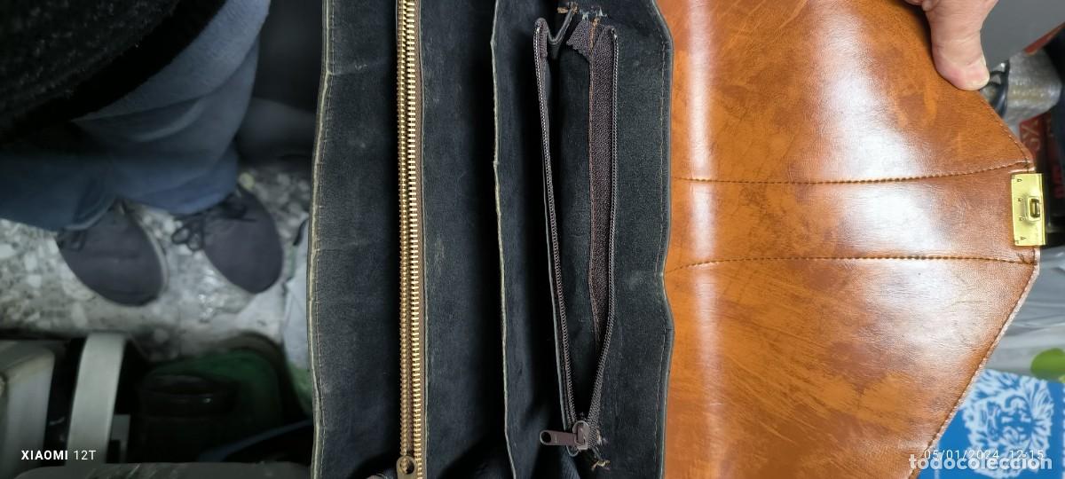 Vintage: ANTIGUO BOLSO DE CUERO - Foto 5