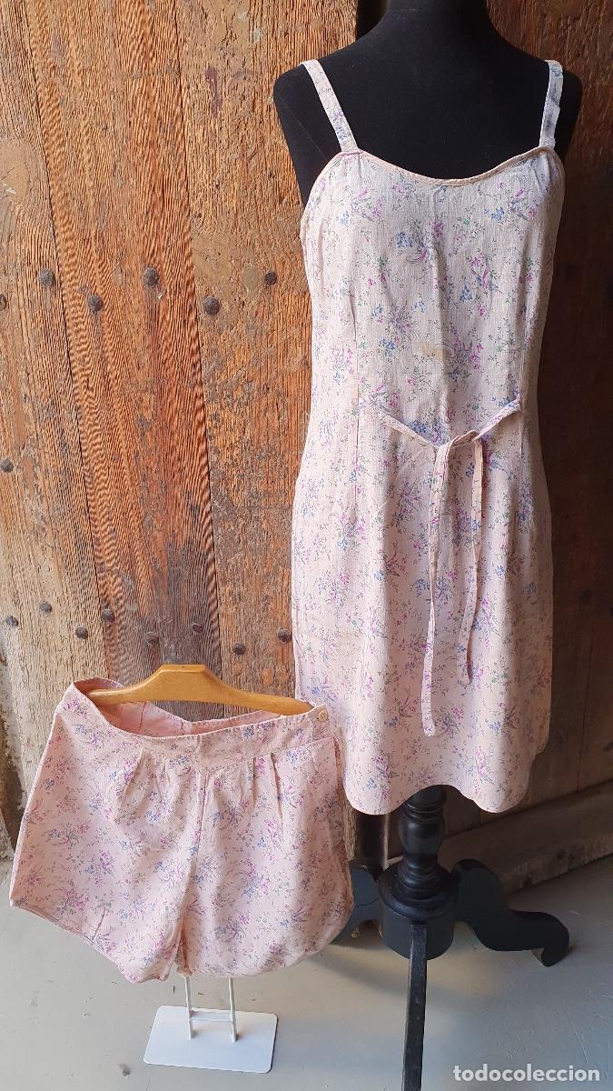 Vintage: Conjunto de camison y pantalon - Foto 1