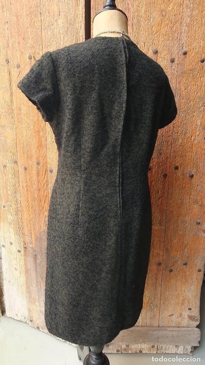 Vintage: Vestido de lana de espiguilla - Foto 3