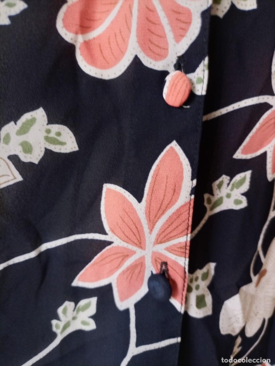 Vintage: Camisa vintage de flores con transparencias - Foto 2
