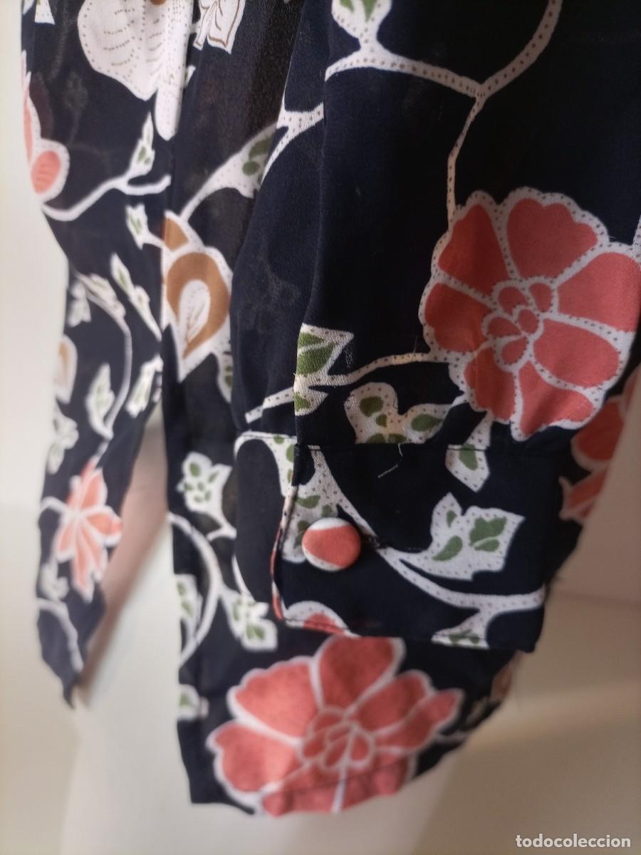 Vintage: Camisa vintage de flores con transparencias - Foto 3
