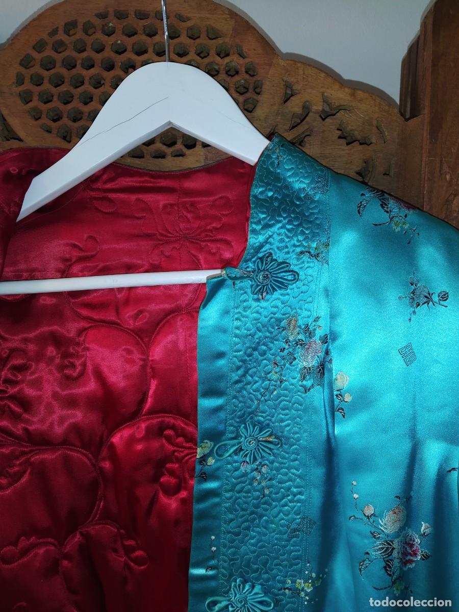 Vintage: CHAQUETA CHINA ACOLHADA DE SEDA - Foto 3