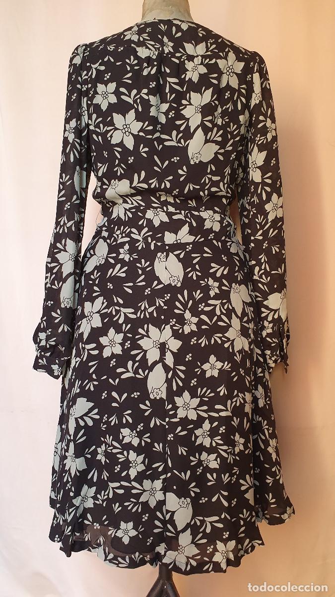 Vintage: Vestido de crepe estampado - Foto 2