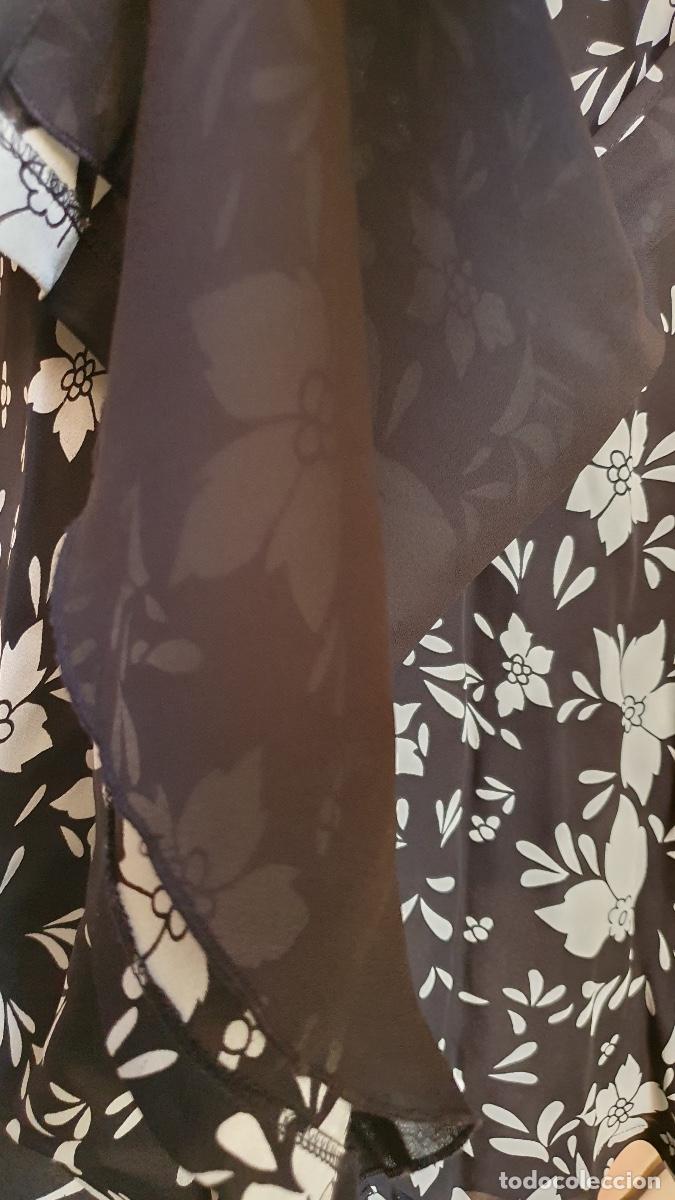 Vintage: Vestido de crepe estampado - Foto 3