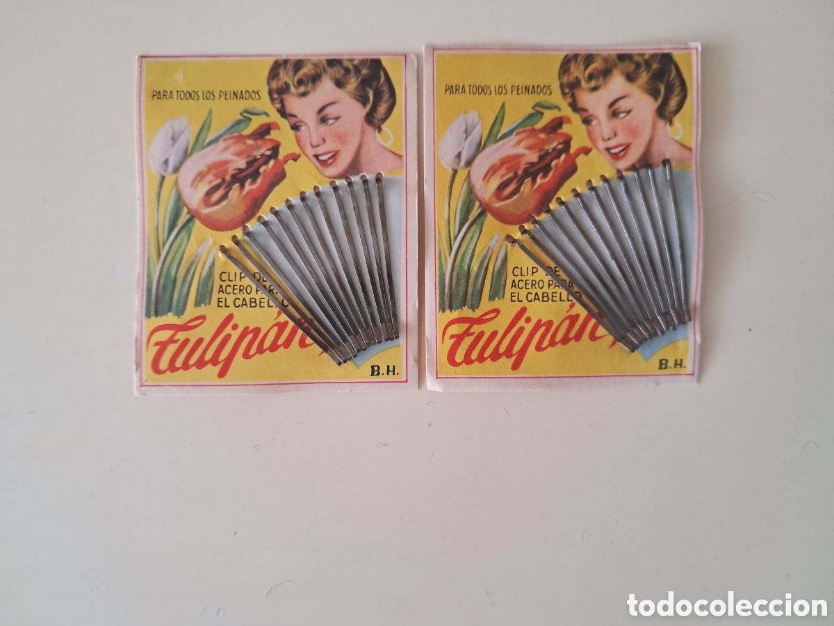 Vintage: Clip de acero para el cabello Tulipan - Foto 1