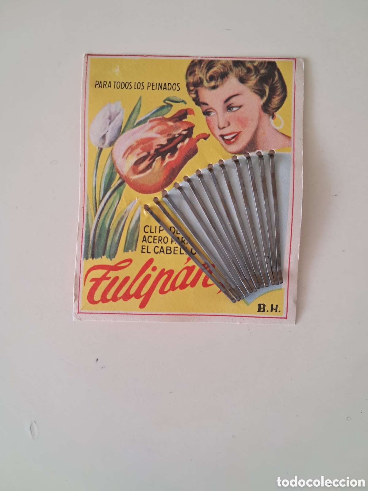 Vintage: Clip de acero para el cabello Tulipan - Foto 2