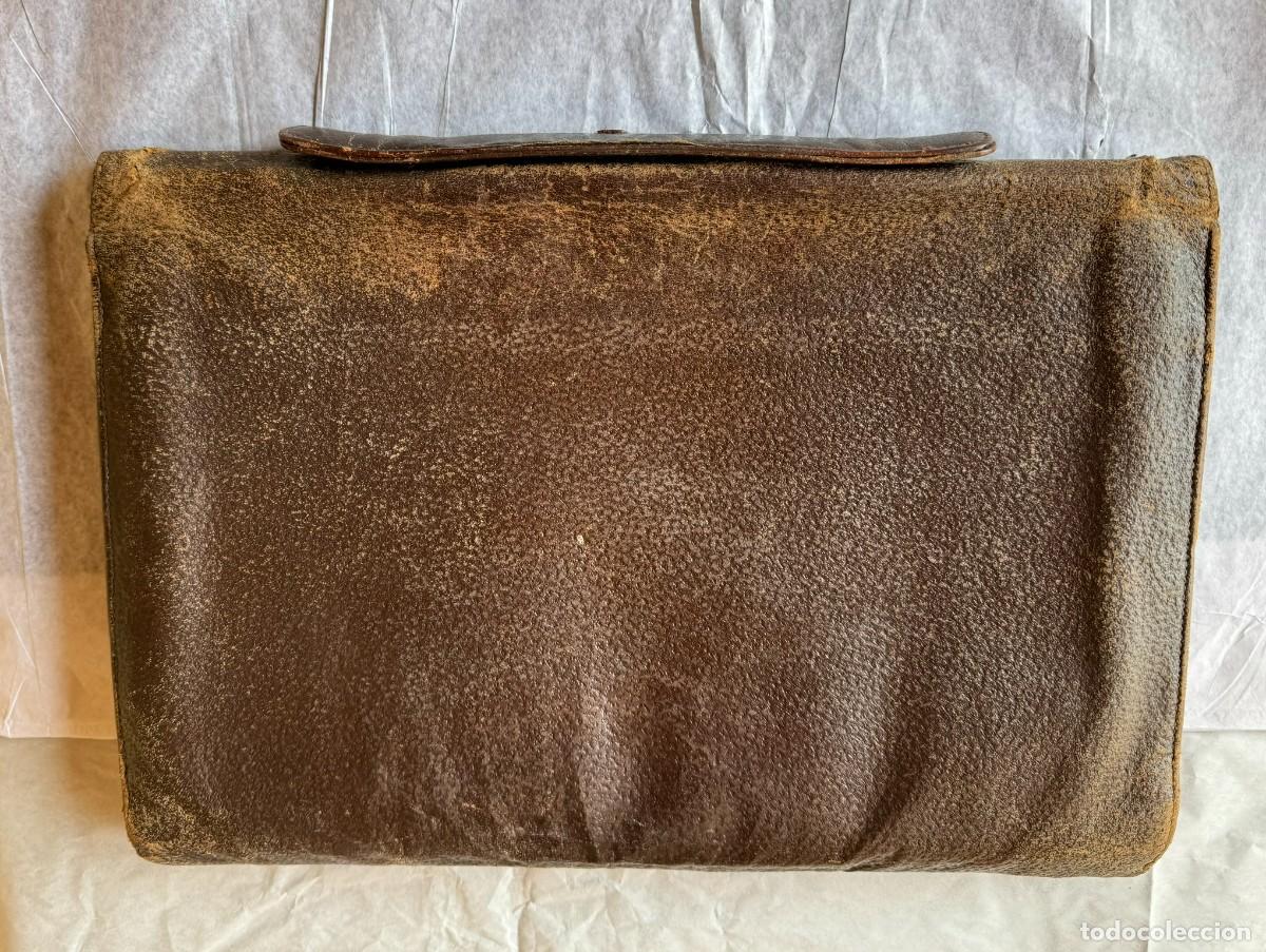 Vintage: ANTIGUA CARTERA , PORTADOCUMENTOS DE CUERO . - Foto 2